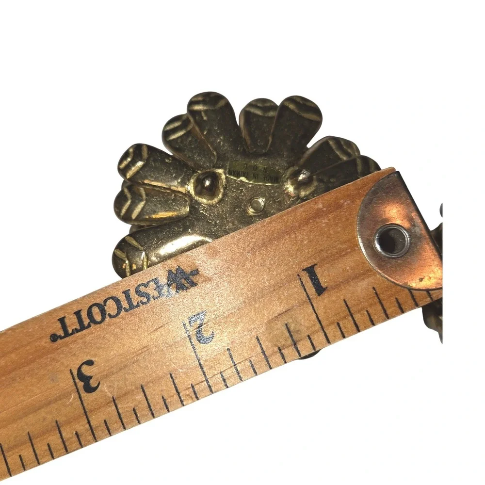 Vintage Heavy Brass Pinecone Candle Holders Vintage Made in Taiwan Set of 2